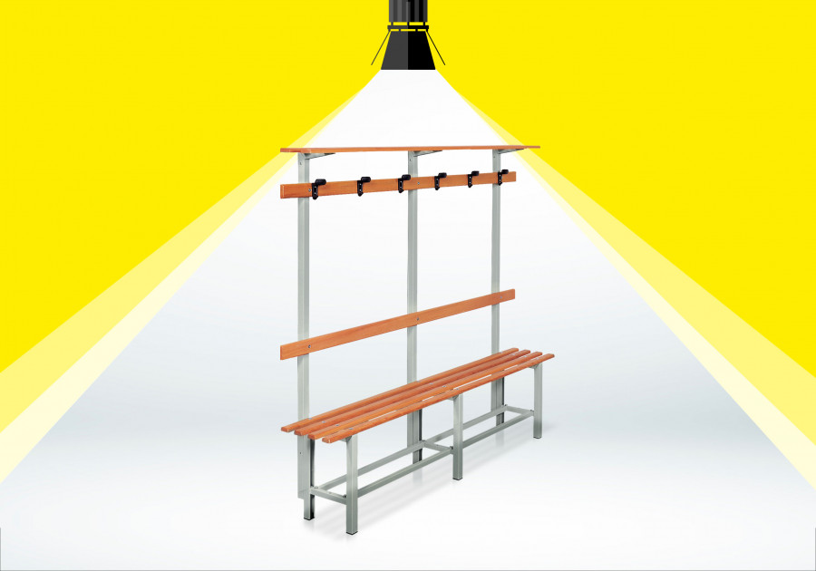 PANCA CON SEDUTA IN LEGNO E413