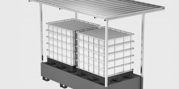 VASCA IN LAMIERA CON TETTOIA