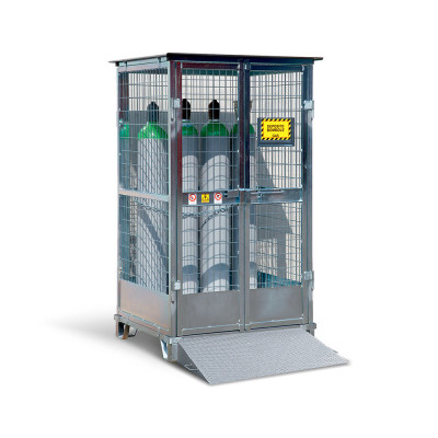 Deposito per 9/12 bombole. Zincato a caldo