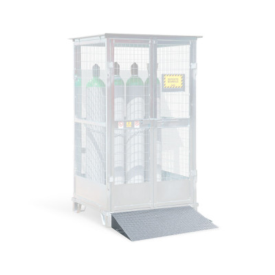 Rampa per deposito 9/12 bombole. Zincato