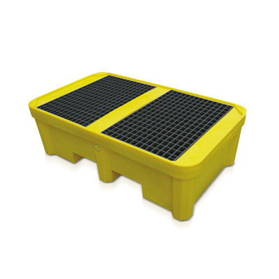 Polyethylene tank mm. 1350Lx800Dx420H. Yellow.