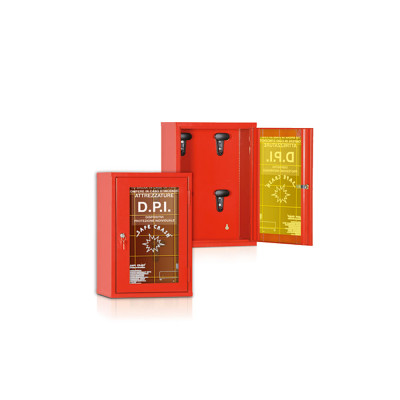 Armadietto pensile per DPI. Rosso