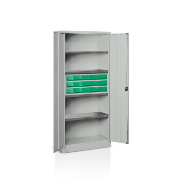 Armadio con cassettiera mm 800x400x1800h. Grigio