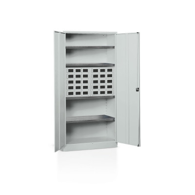 Armadio con cassettiere mm 1000x400x2000h. Grigio