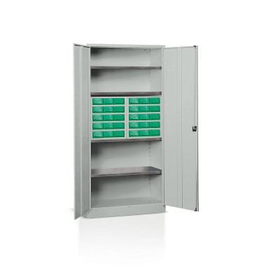 Armadio con cassettiere mm 1000x400x2000h. Grigio