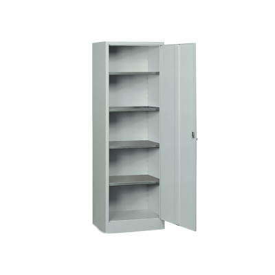 Hinged door cabinet mm. 600Lx400Dx1800H. Grey.
