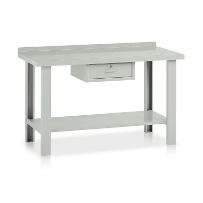 Banco lamiera 1 cassetto mm 1500x750x885h. Grigio
