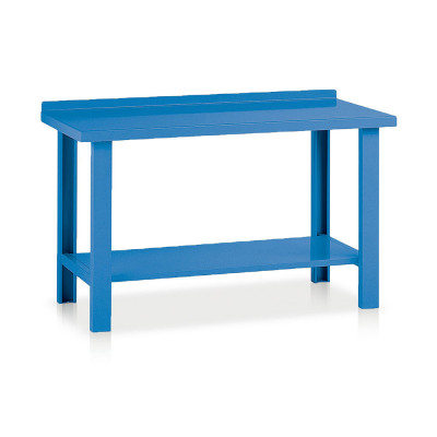 BL35607B Banco lamiera mm 1500x750x885h. Blu