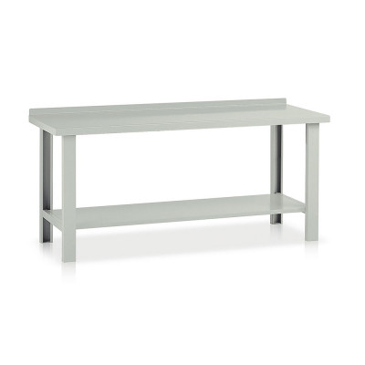 Banco lamiera mm 2000x750x885h. Grigio