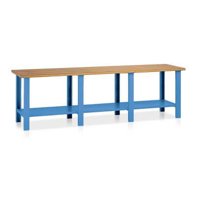 Banco legno mm 3000x750x900h. Blu
