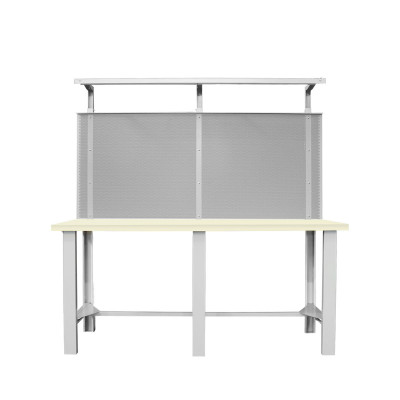 Banco piano laminato, pannello e lampada, mm.2000