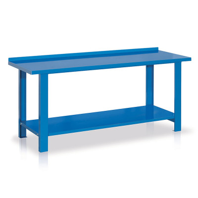 Banco lamiera mm 2000x670x860h. Blu