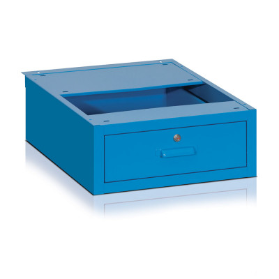 Cassetto pensile per banco. Blu