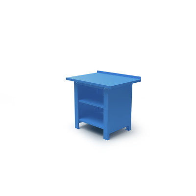 Banco lamiera mm 1000x670x860h. Blu