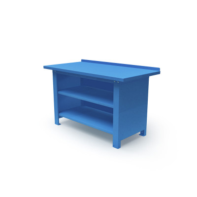 Banco lamiera mm 1500x670x860h. Blu