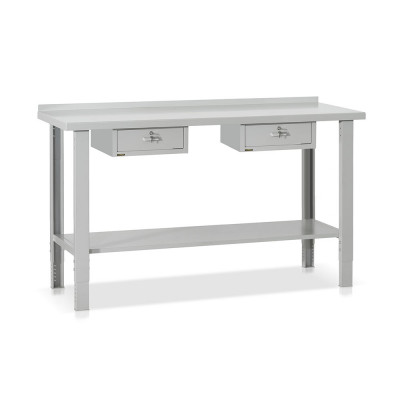 Banco lamiera elevabile 2 cass. mm 2000x750x700/1075h