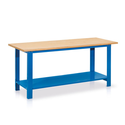 Banco legno mm 2000x750x880h. Blu