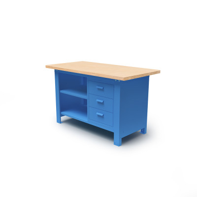 Banco legno mm 1500x750x880h. Blu