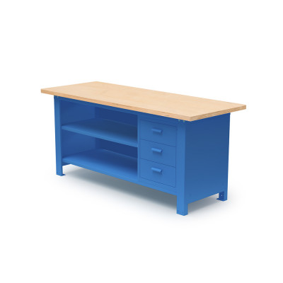 Banco legno mm 2000x750x880h. Blu