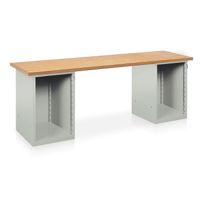 Banco da attrezzare mm 2500x750x900h. Grigio
