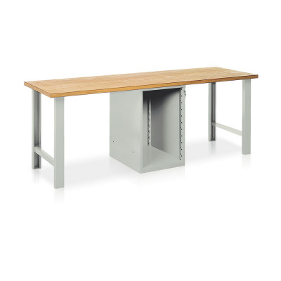 Banco da attrezzare mm 2500x750x900h. Grigio