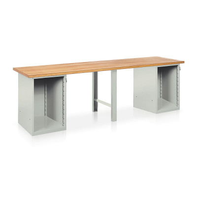 Banco da attrezzare mm 3000x750x900h. Grigio