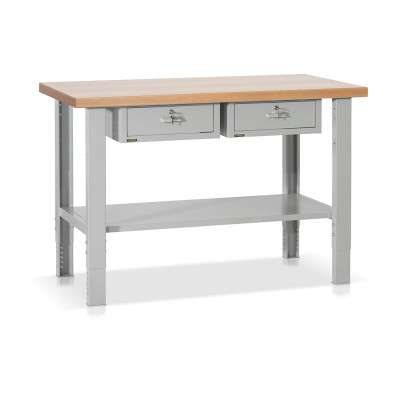 Banco legno elevabile 2 cass. mm 1500x750x700/1090h