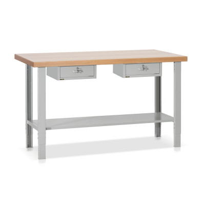 Banco legno elevabile 2 cass. mm 2000x750x700/1090h