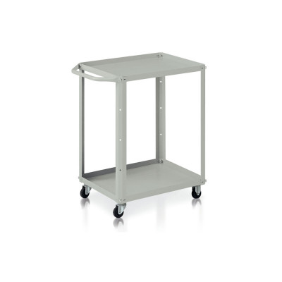 Trolley 2 trays mm. 710Lx450Dx780H. Grey.