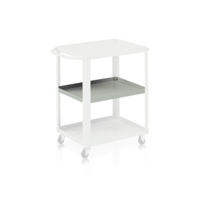 Tray for trolley mm. 600Lx450Dx30H. Grey.