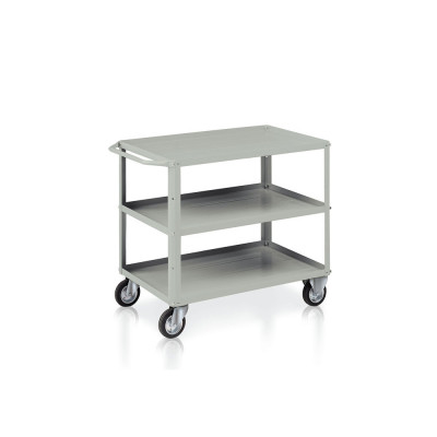 Trolley 3 trays mm. 1040Lx600Dx865H. Grey.