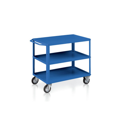 C033B Trolley 3 trays mm. 1040Lx600Dx865H. Blue.