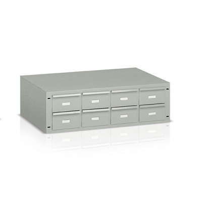 Cassettiera 8 cassetti mm 1000x500x300h. Grigio