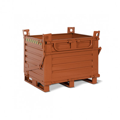 Contenitore mm 1000x800x650+110h. Arancio