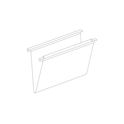 Suspended folder for classifiers