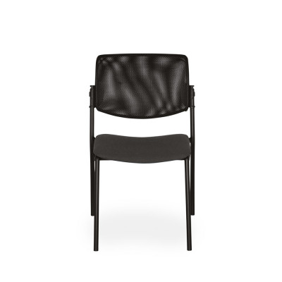 Sedia Iride tessuto e rete nero