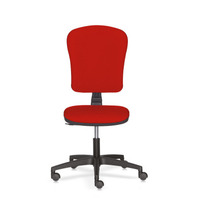 Poltrona Nuova Antares tessuto rosso s/braccioli