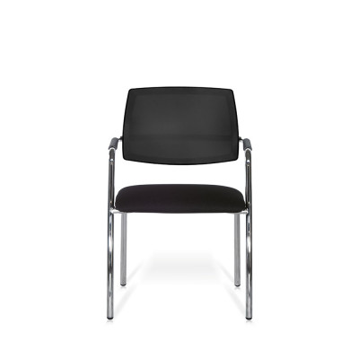 Sedia Demetra rete nera tessuto nero