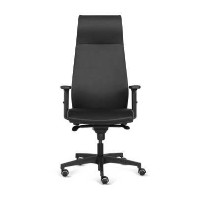 Sedia Agnes ecopelle nera