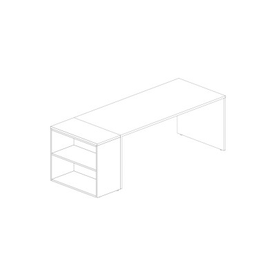 Mobile filopiano senza sopralzo. Bianco