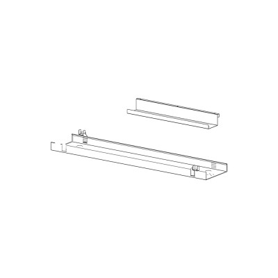 Vasca di cablaggio mm 1600. Bianca