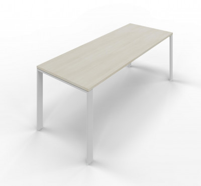 Melamine desk with U legs. Sizes: 800Lx800Dx745H mm.