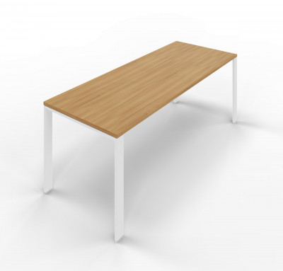 Melamine desk with U legs. Sizes: 1400Lx800Dx745H mm.