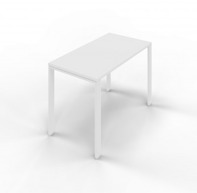 Service table in melamine with U legs. Sizes: 800Lx600Dx745H mm.