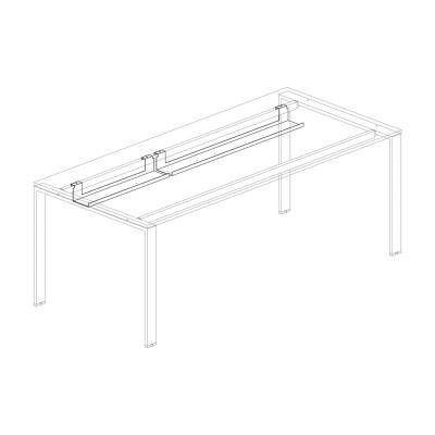 Canalina portacavi mm 1400. Alluminio