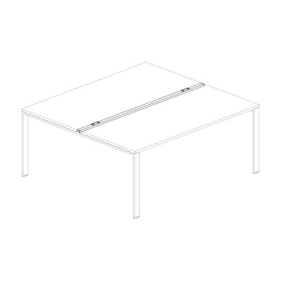 Cable gland bars for meeting tables. Sizes: 1600Lx45Dx20H.