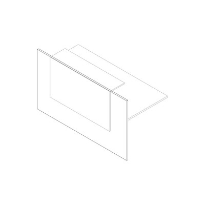 Pannello frontale mm 1200x1050h. Bianco