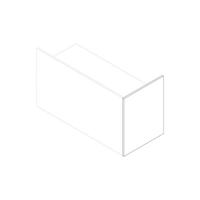 Pannello laterale sx mm 825x1050h. Bianco