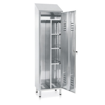 1 door stainless steel broom cabinet mm. 500Lx400Dx1780+1980H.