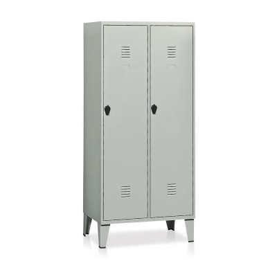 Spogliatoio 2 posti con tramezza mm 810x500. Grigio